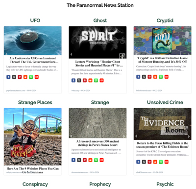 An image showing a paranormal news channel.